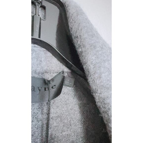 JENNI KAYNE Caroline wool Coat Heather Grey L - Picture 11 of 12